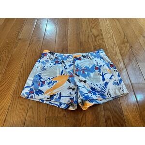 Gap Sunkissed Chino Shorts, Hawaii Print 100% Cotton, Women Size 0